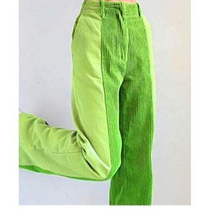 Green Two Tone Color block pants size large